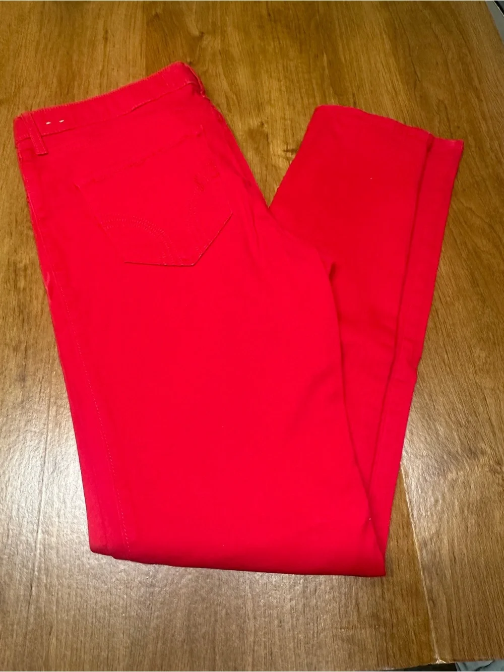 Hollister Bright Red Skinny Jeans low rise Size 9 Y2k